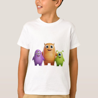 3D Vriendelijk Monster Trio T-shirt