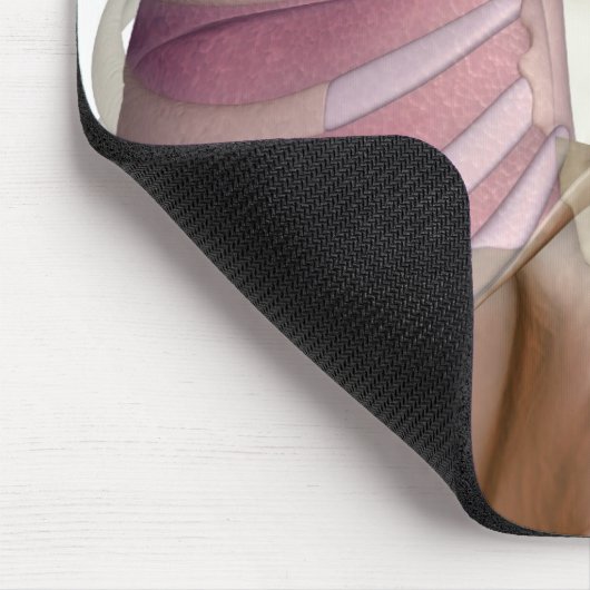 3d weergave van de ademhalingswegen muismat (Hoek)