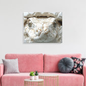 3D White King Cobra Serpent Portrait Toile Mur Art (Insitu(Salon))