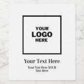 3D WIJN ETIKET (Enkel label)