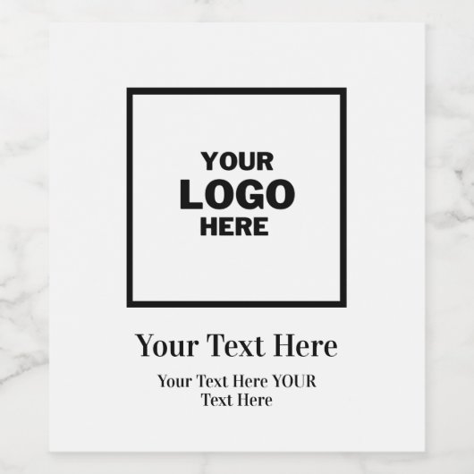 3D WIJN ETIKET (Enkel label)