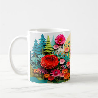 3D Wild Flowers ontwerp Koffiemok