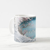 3D Winding River in een bos Koffiemok (Voorkant links)