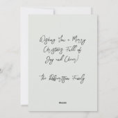 3D Winter Scene Kerst Kaart met Rendieren (Achterkant)