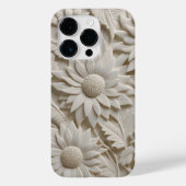 3D witte bloemen Case-Mate iPhone Case (Achterkant)