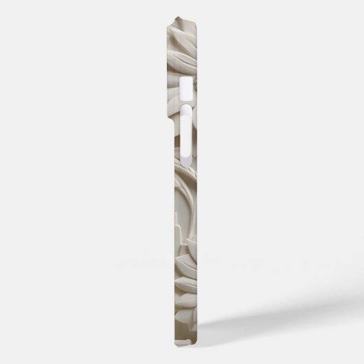 3D witte bloemen Case-Mate iPhone Case (Achterkant / Links)