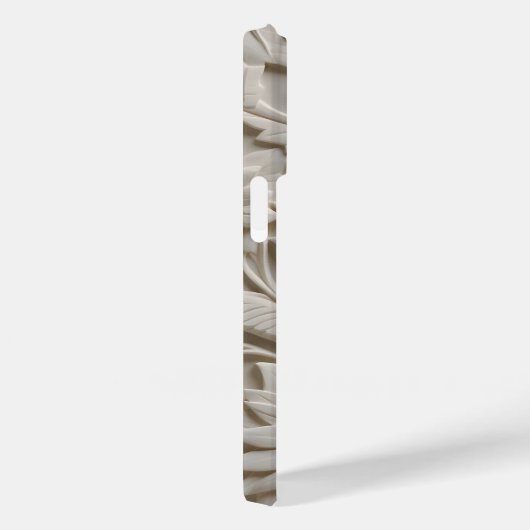 3D witte bloemen Case-Mate iPhone Case (Achterkant / Rechts)