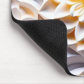 3D Witte en Gele Bloemen Muismat (Hoek)