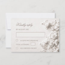 3D Witte Rozen Wilde Bloemen Bruiloft