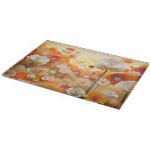 3D Witte sinaasappels bloemen Snijplank (Hoek)