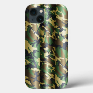 3D Woodland Camo iPhone 13 Hoesje