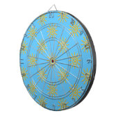 3D Yellow Sun-tekenpatroon Dartbord (Voorkant Rechts)