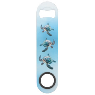 3D Zee Schildpadden Ocean Thema Speed Flessenopener
