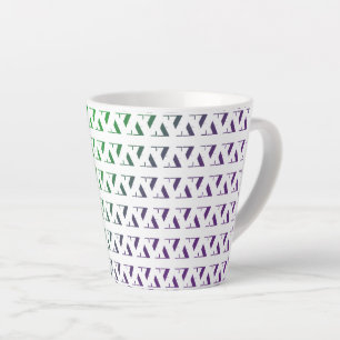3D zigzagpatroon Latte mok