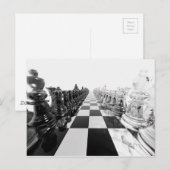 3D Zwarte en Witte Kaas Board Briefkaart (Voorkant / Achterkant)