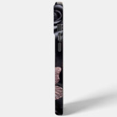 3D zwarte Rozen & vlinder Case-Mate iPhone Case (Achterkant / Links)