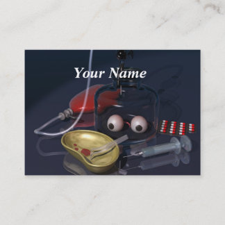 3DCG japanese horror Visitekaartje