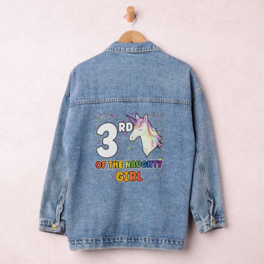 3de dag van het ondeugende meisje denim jacket (Hangar)
