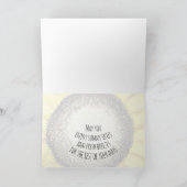 3de jaar Jubileum Happy Sunflower Kaart (Binnen)