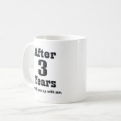 3de Jubileum (Funny) Koffiemok (Voorkant links)