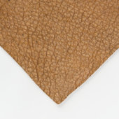 3de Jubileum  Leder Afbeelding Fleece Deken (Hoek)