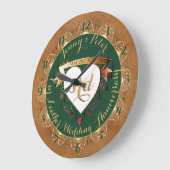 3de Jubileum  Leder Afbeelding Grote Klok (Hoek)