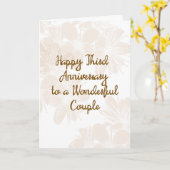 3de Kaart van het Jubileum van het Weddenschap met (Gele Bloem)