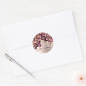 3DGOLD GLITTER BALLONS DRIP DANK U Roos Ronde Sticker (Envelop)