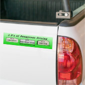3D's van gevaarlijk rijden Bumpersticker (Op Truck)