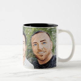 3dudes1life Beverage Cup Tweekleurige Koffiemok