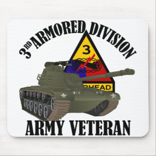 3e AD Vet - M-48 Patton Tank Muismat