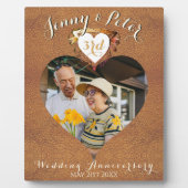 3e Afbeelding  bruiloft Jubileum Foto Fotoplaat (Voorkant)