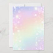 3e anniversaire Invitation Girl 3e anniversaire Fê (Dos)