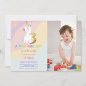 3e anniversaire Unicorn Anniversaire Invitations a (Devant)
