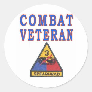 3e ARMORED-AFDELING Ronde Sticker