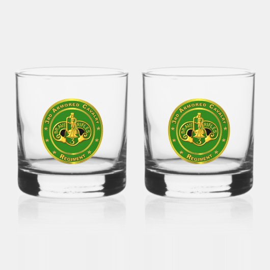 3e Armored Cavalry Regiment ACR Whisky Glas (Voorkant)