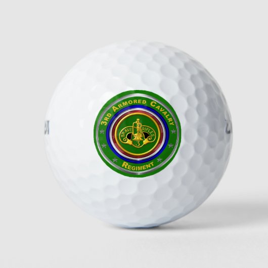 3e Armored Cavalry Regiment Golfballen (Voorkant)