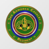 3e Armored Cavalry Regiment Raamsticker (Vel)