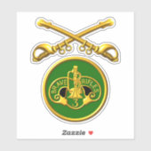 3e Armored Cavalry Regiment Sabers Car Sticker (Vel)