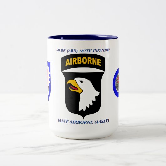3E BATAILLE 187E INFANTERIE 101E AIRBORNE MUG (Centre)