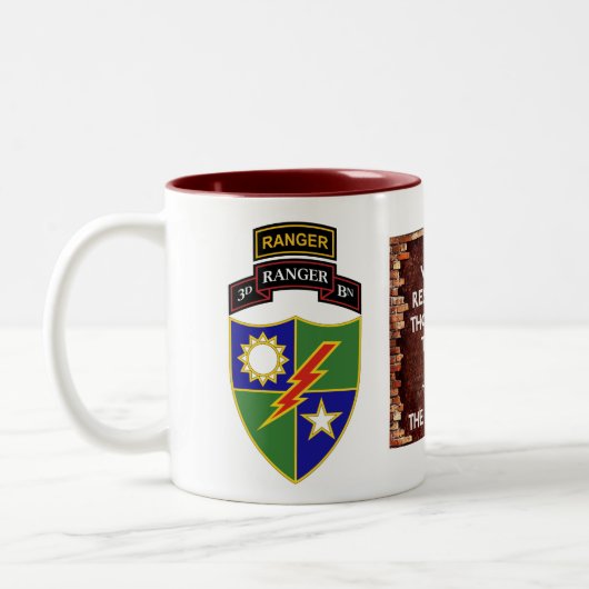 3e Bataillon - 75e Ranger avec tabulation - Mug Vi (Gauche)