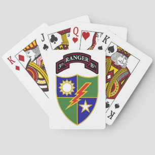 3e bataljon - 75e racerRegiment-speelkaarten Speelkaarten