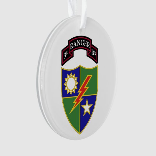 3e bataljon - 75e Ranger Regiment Ornament (voorkant)