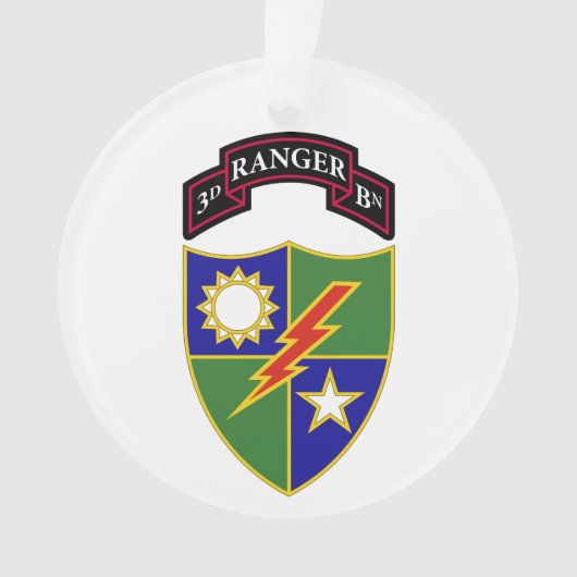 3e bataljon - 75e Ranger Regiment Ornament (voorkant)