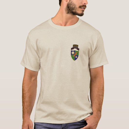 3e bataljon - 75e woekerpatroon met tabblad T-shir T-shirt (Voorkant)