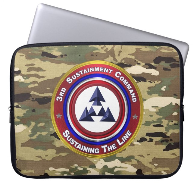 3e Bevoorradingscommando Laptop Sleeve (Voorkant)