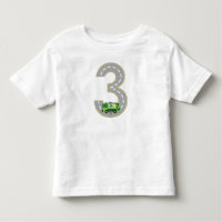 3e Birthday Garbage Truck T shirt