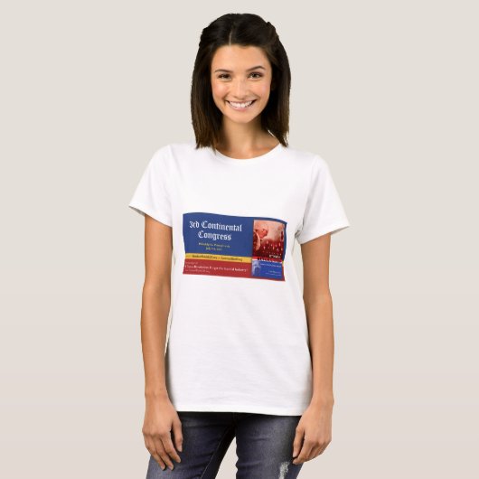 3e continentaal congres t-shirt (Voorkant volledig)