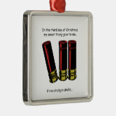 3e dag Rednek Kerstmis Metalen Ornament (Rechts)