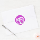 3e école de niveau scolaire nom id autocollant vio (Enveloppe)